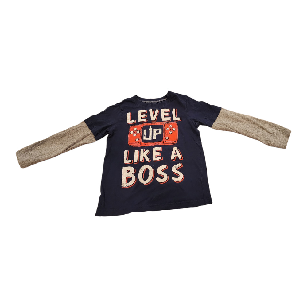 Carter's Kids Level Up Like A Boss Long Sleeve Shirt 4/5